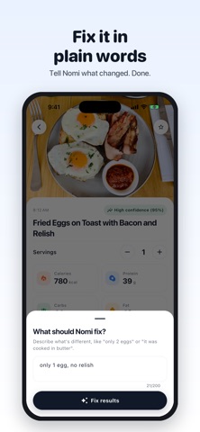 Nomi: AI Calorie Counter screenshot 4