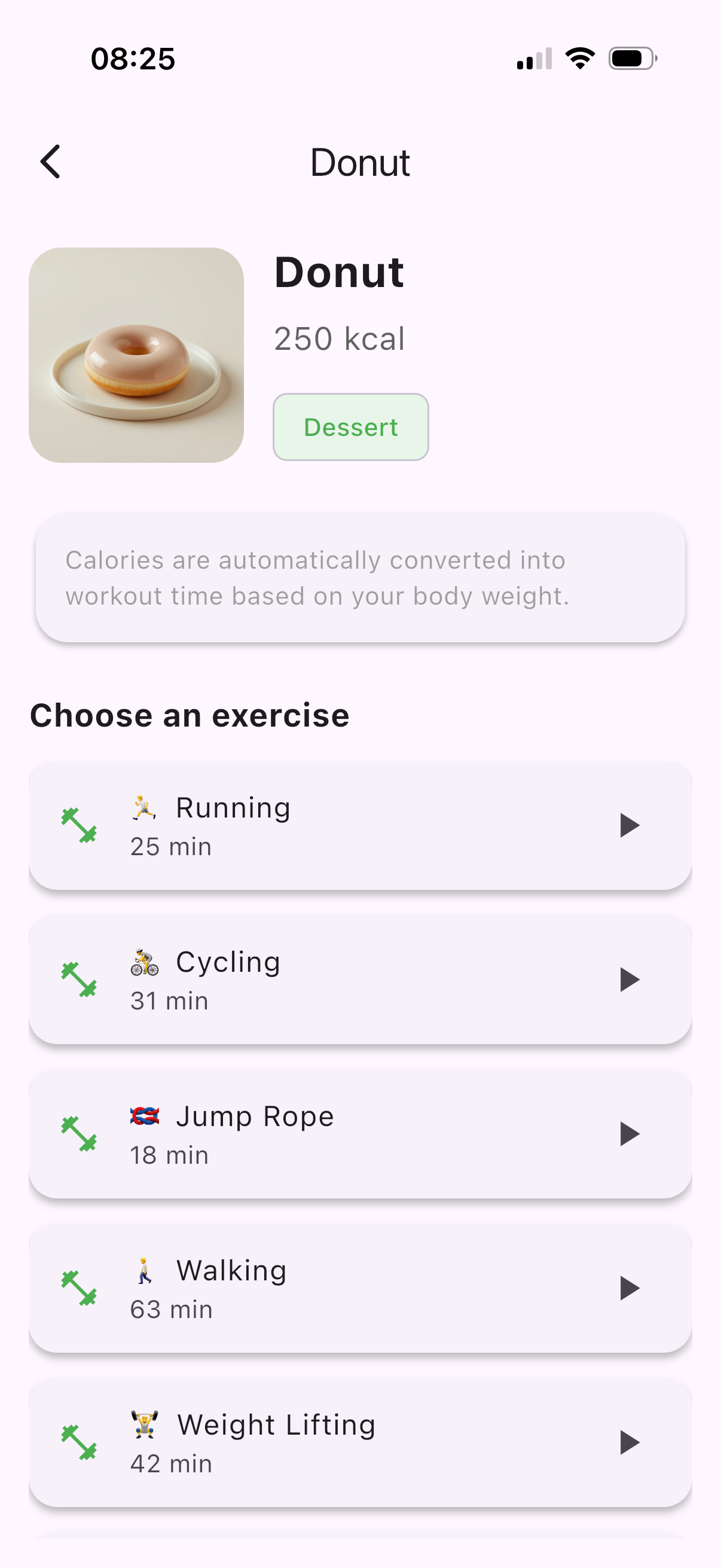 Gym2Snack screenshot 5