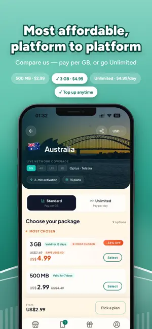 Roameo: Travel eSIM Data Plans screenshot 3