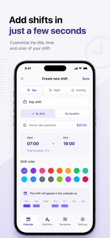 Shift Planner - Work Schedule Screenshot 2 of 5