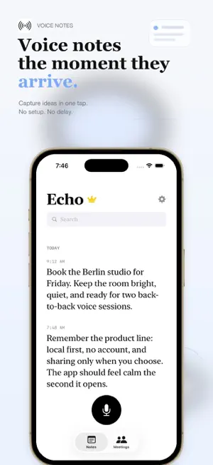 Dictation App: Echo screenshot 1