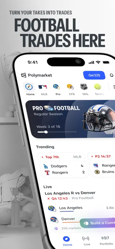 Polymarket: Trade Live Sports screenshot 2 of 8