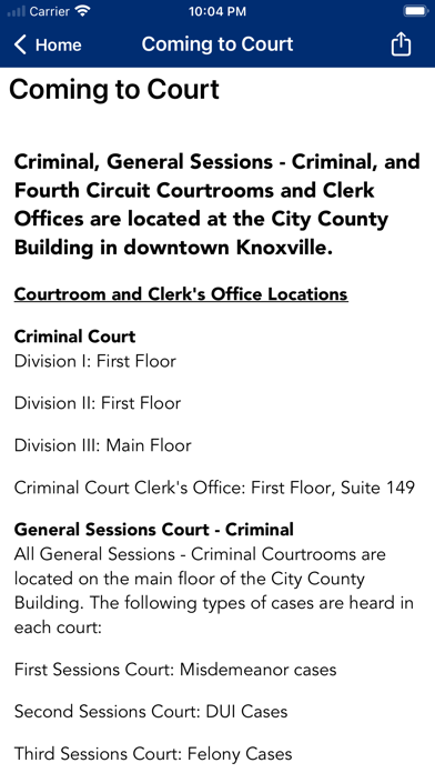Knox Co. Criminal Court TN Screenshot