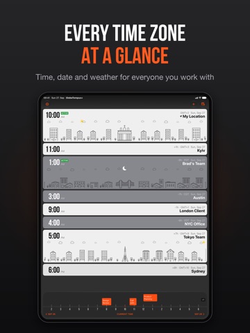 GlobeTempus Plus: World Clock iPad screenshot