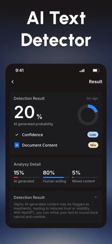 NotGPT: AI Detector & Humanize Screenshot 2 of 5
