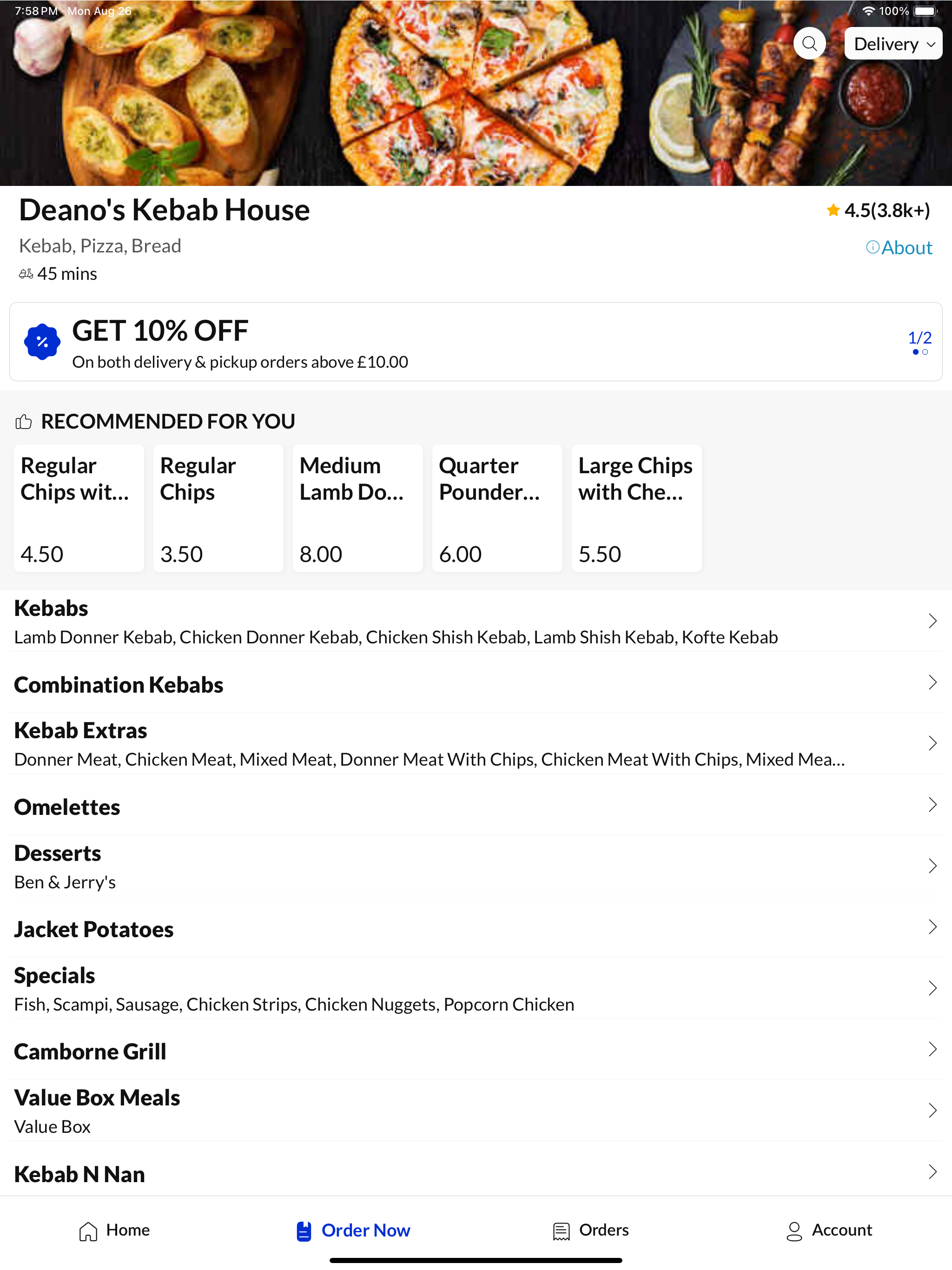 Deano's Kebab House,