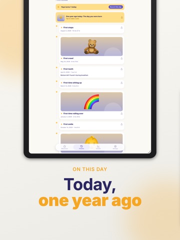 EveryFirst - Baby Milestones iPad screenshot