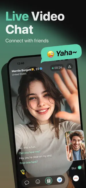 ChatUp – live video chat iPhone screenshot 3