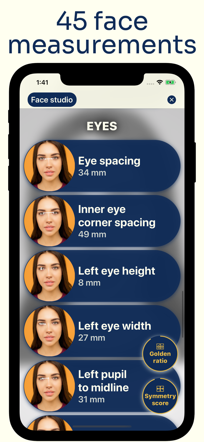 Measure Face Features - Milly