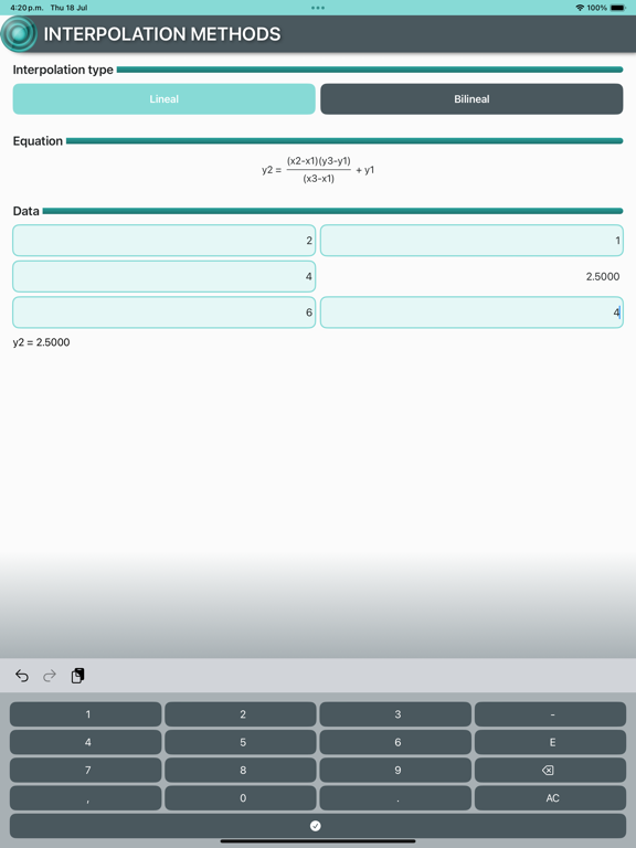 Screenshot #6 pour Interpolation Methods