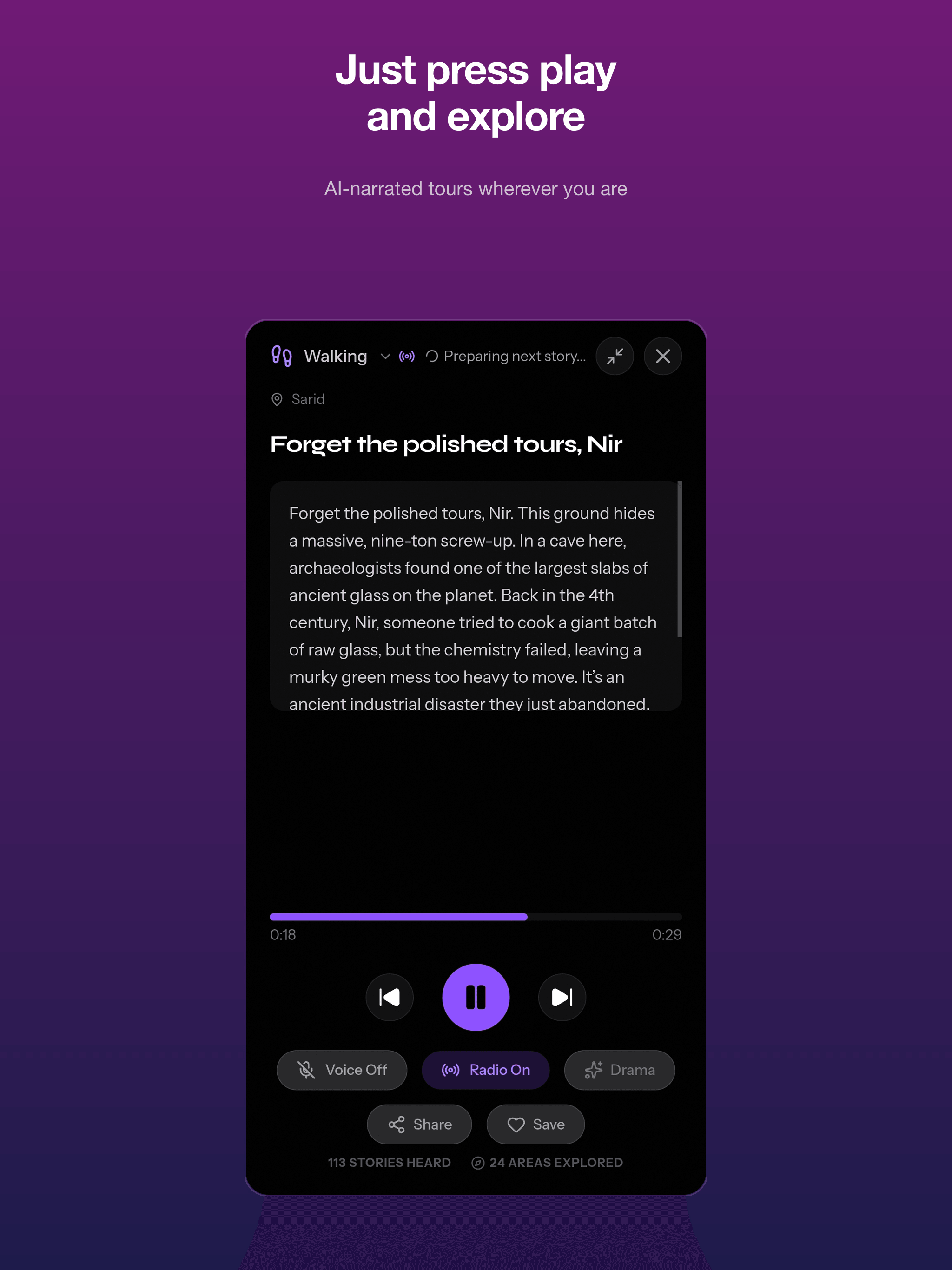 Avsha: AI Audio Tour Guide screenshot 11