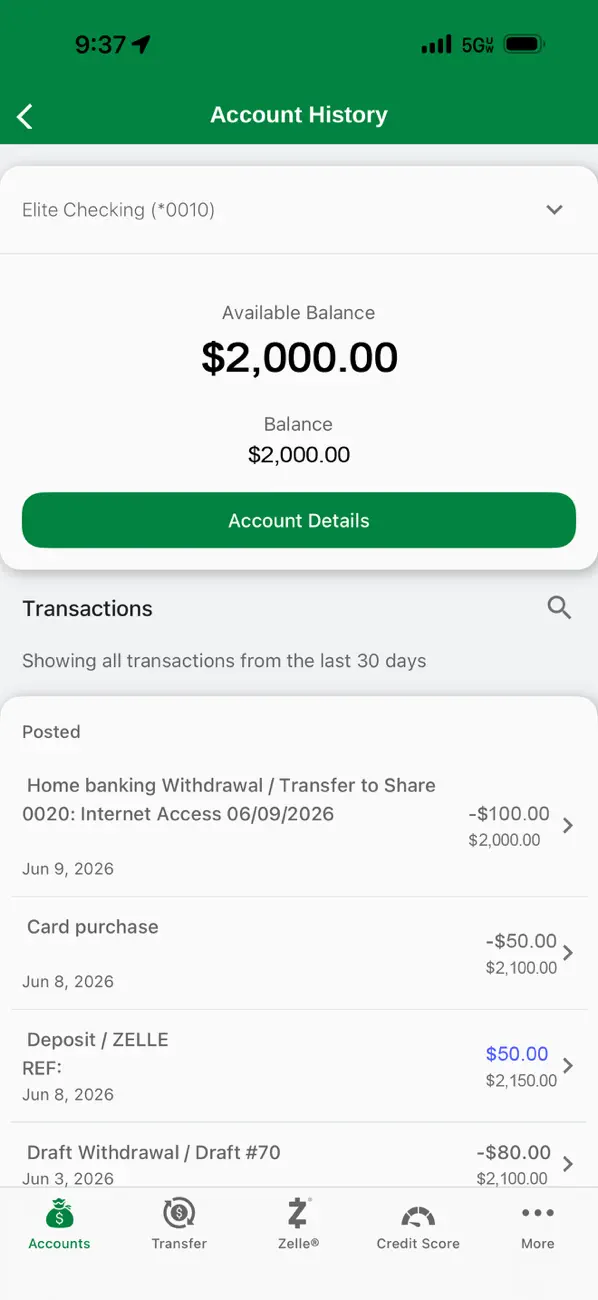 Screenshot #2 pour OFCU Mobile Banking