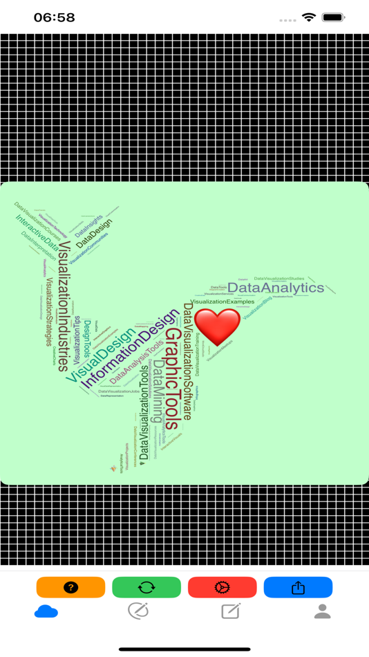 #8. WordCloudStudio - WordArt Tool (macOS) Podle: 辉章 何