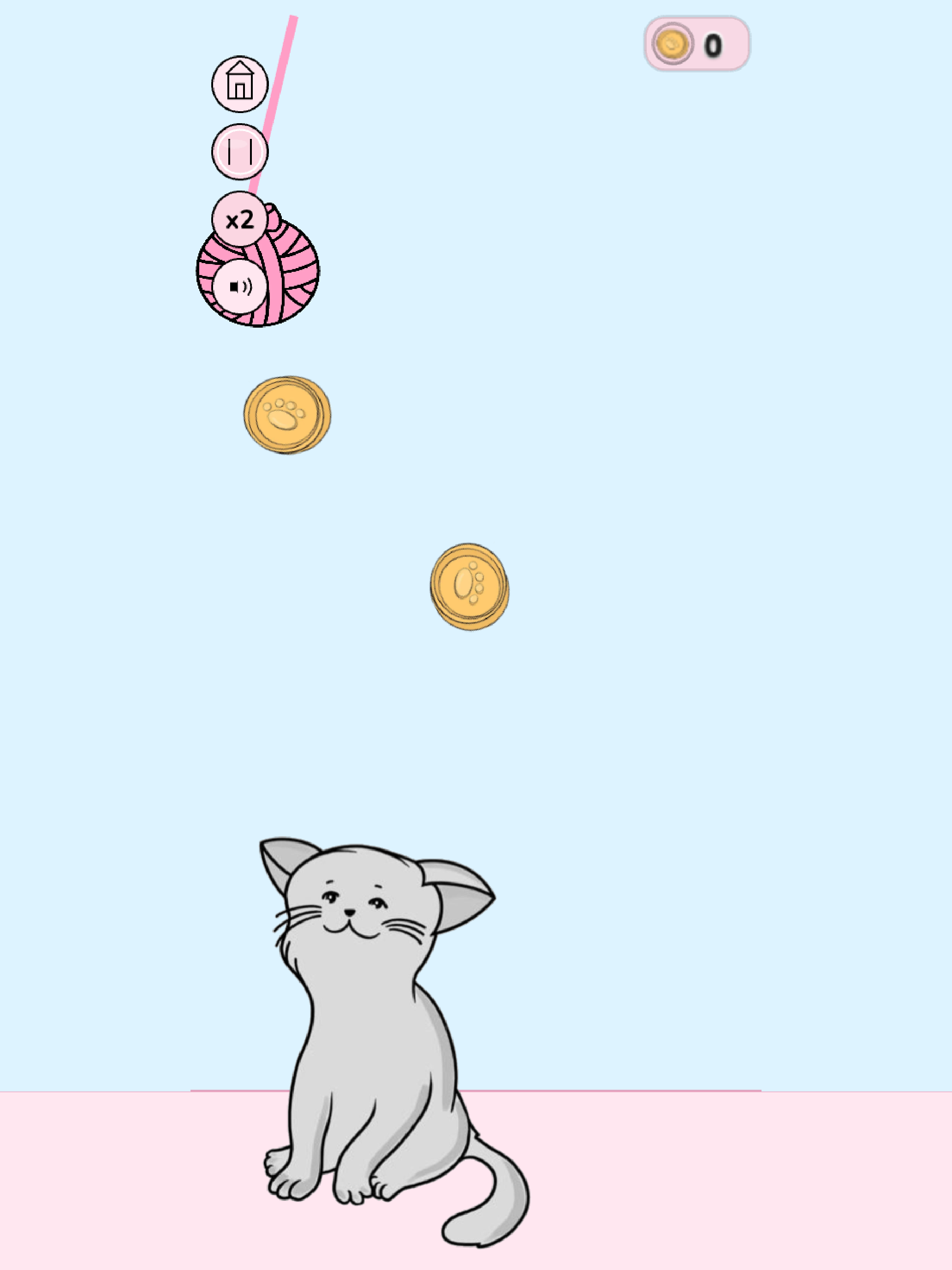 Cat And Ball