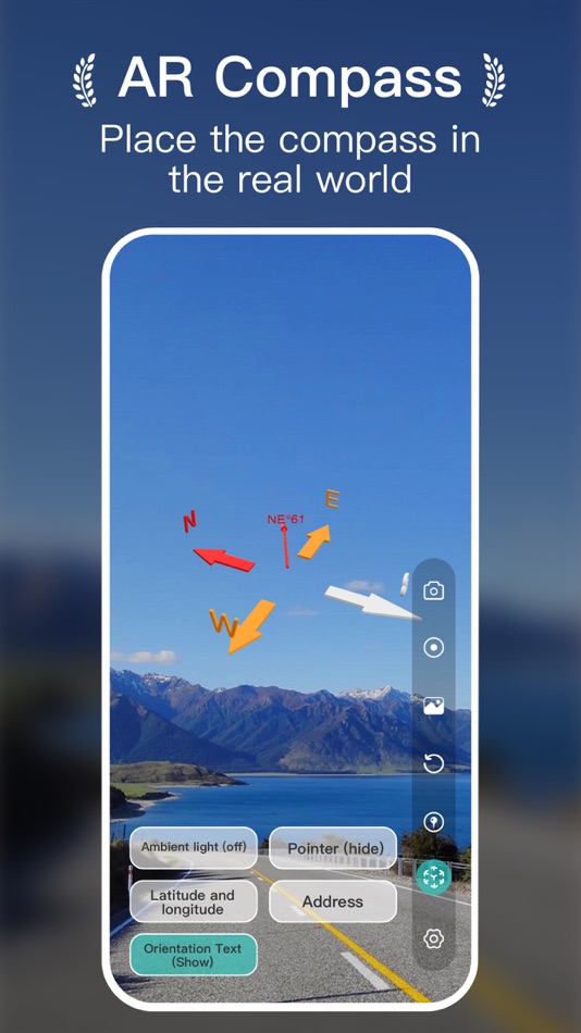 #1. AR Compass 3D (iOS) Podle: Hangzhou OrangeJuice Technology Co., Ltd.