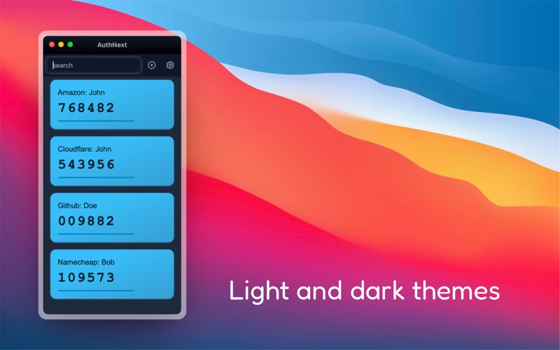 AuthNext screenshot