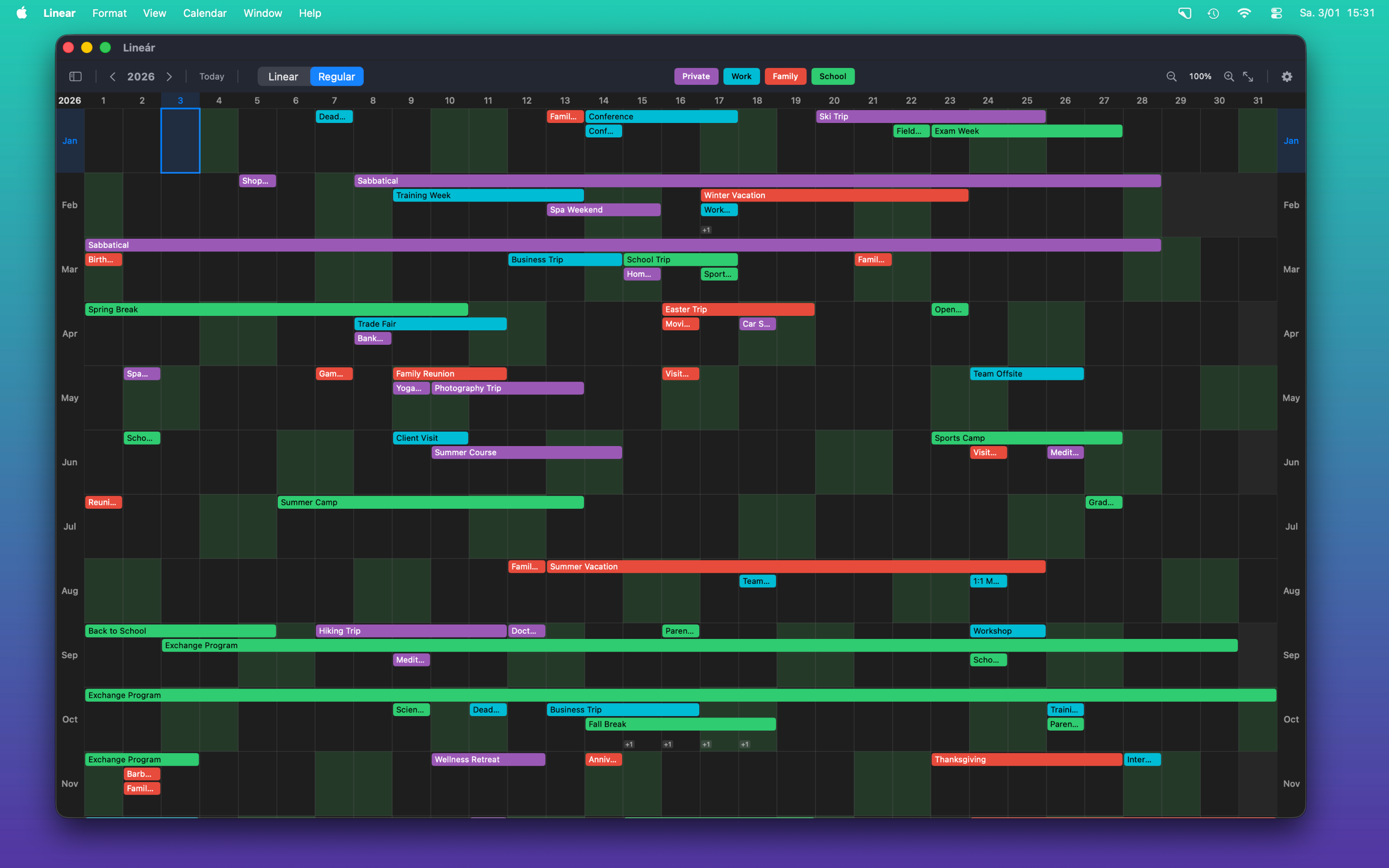 Lineár Calendar screenshot 14