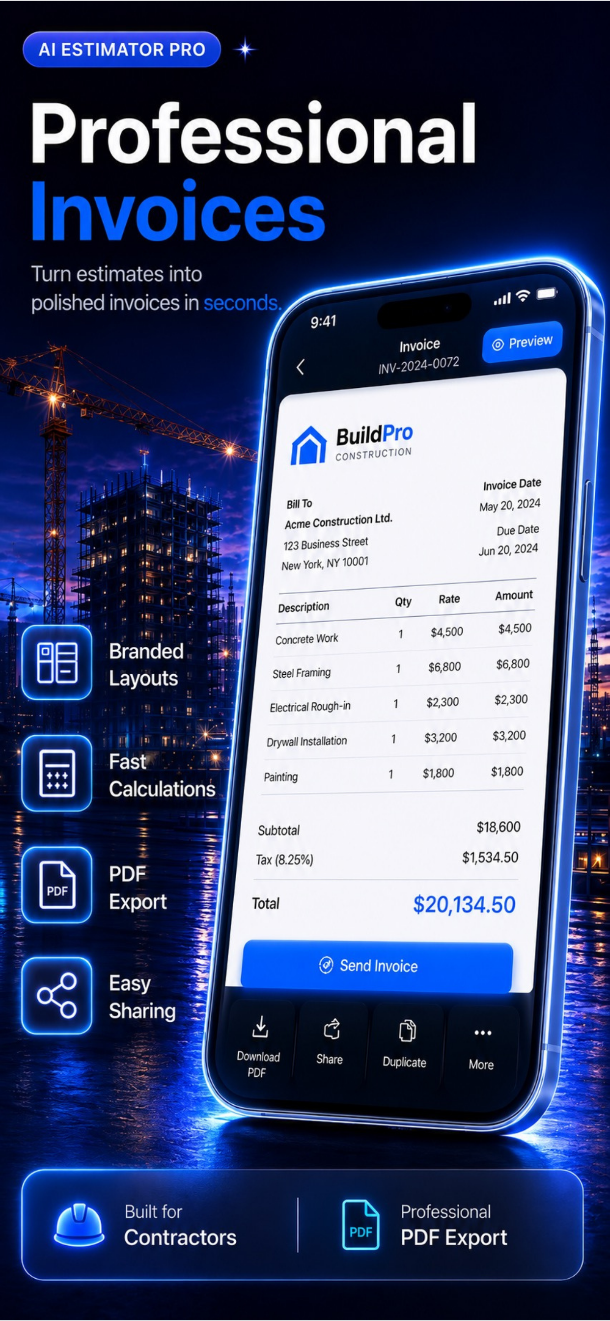 AI Estimator Pro screenshot 3