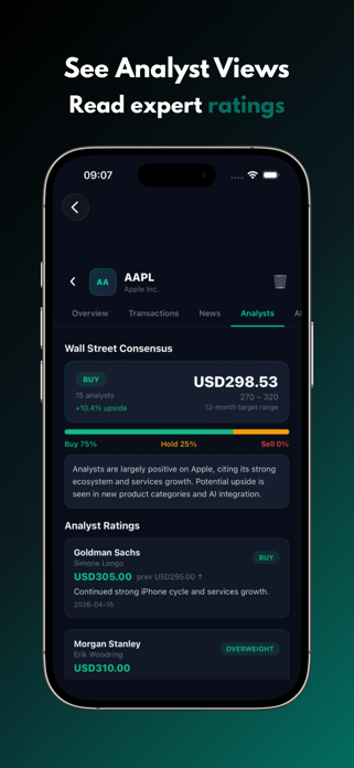 AI Stocks: Tracker & Analysis Screenshot 7 of 9