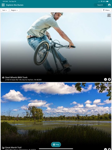 Indiana Dunes Tourism iPad screenshot