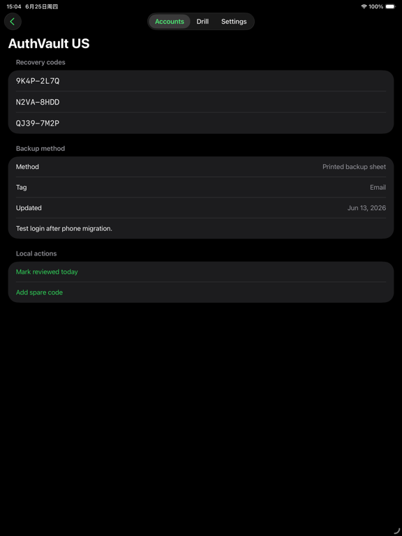 Screenshot #5 pour AuthVault US