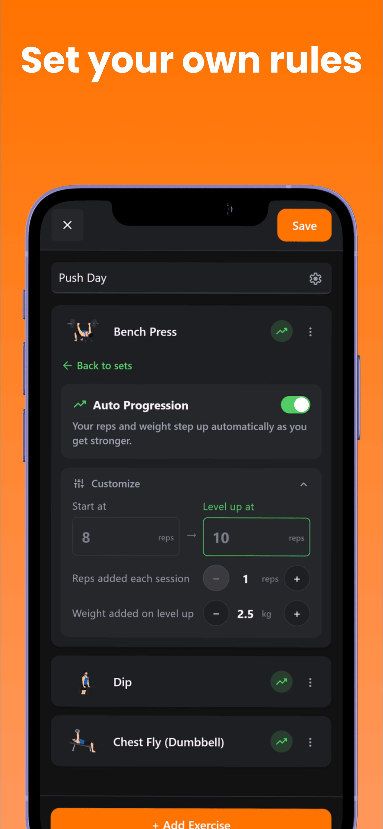 Workout Guy: Progression screenshot 2