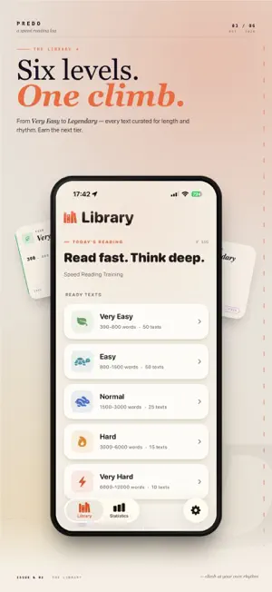 Predo: Speed Reading Trainer screenshot 3