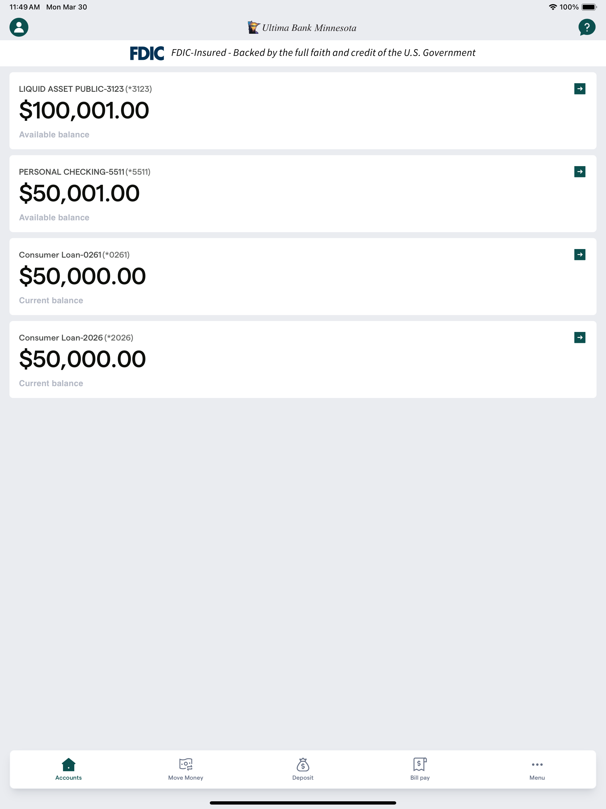 Ultima Bank Mobile screenshot 7