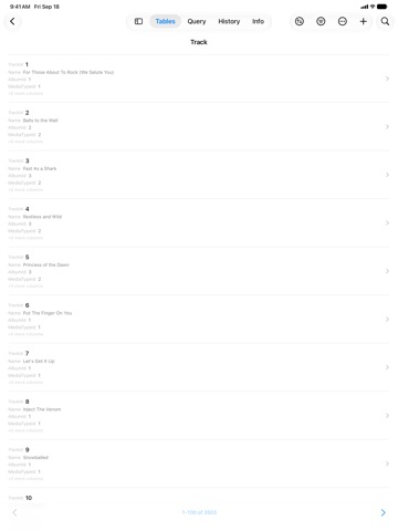 TablePro iPad screenshot 2