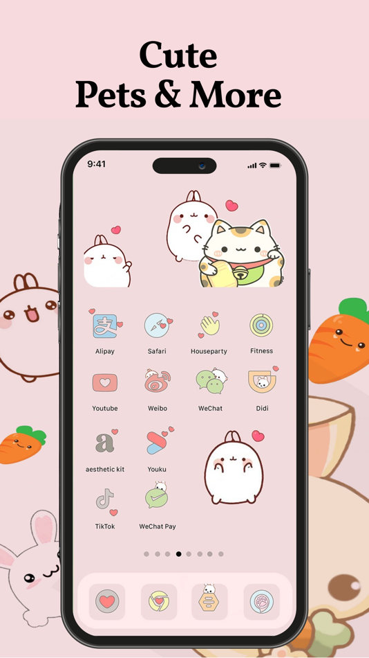 #10. aesthetic kit: widgets, themes (iOS) 由: CELESTIAN GOLDEN APPS