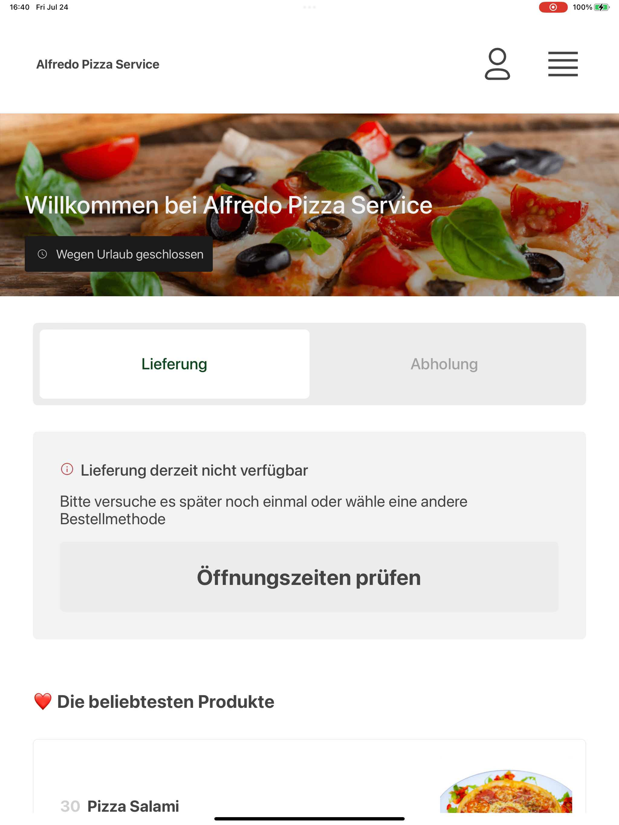 Alfredo Pizza Service screenshot 10