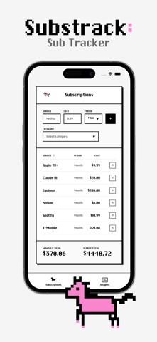 Substrack: Sub Tracker Screenshot 1 of 3