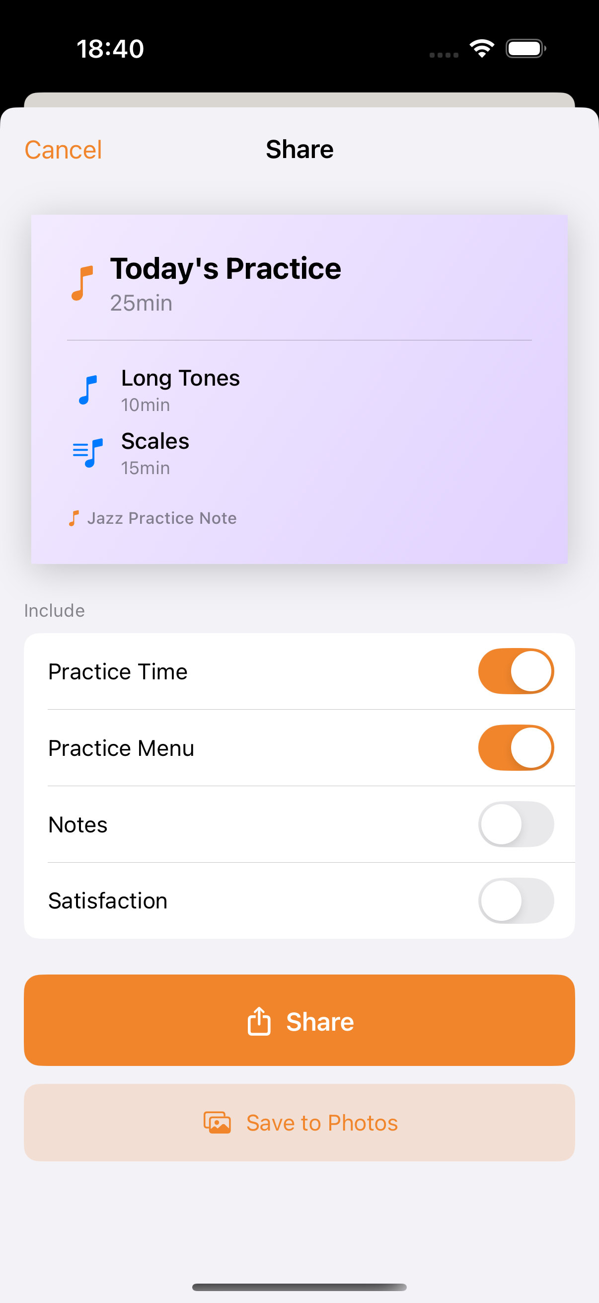 Jazz Practice Journal screenshot 7