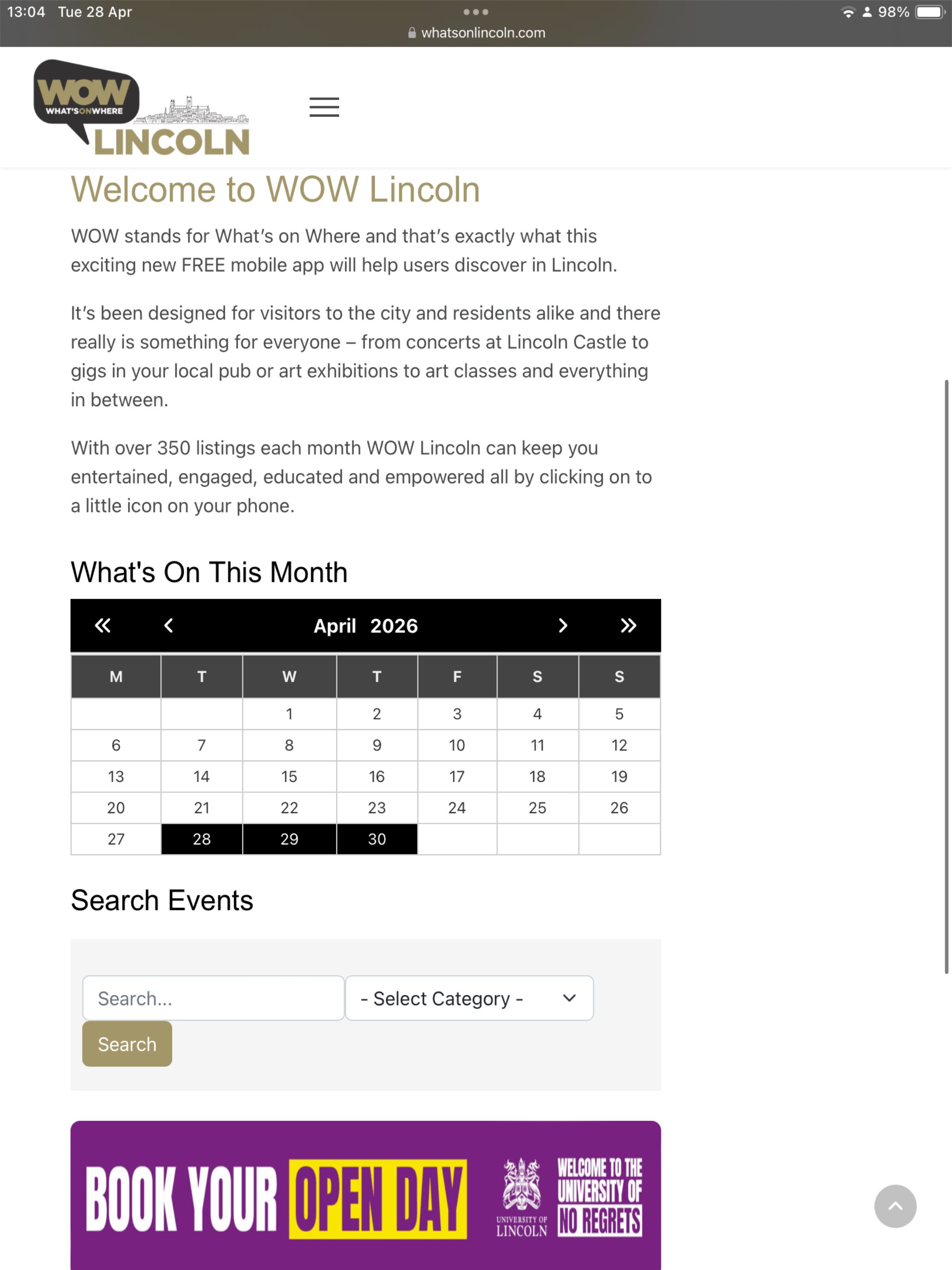 What's On Lincoln
