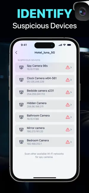 Hidden Camera Detector FindSpy screenshot 4