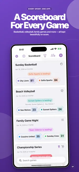 ScoreBoard - Score keeper + screenshot 1