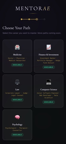MENTORAE — Master Your Future screenshot