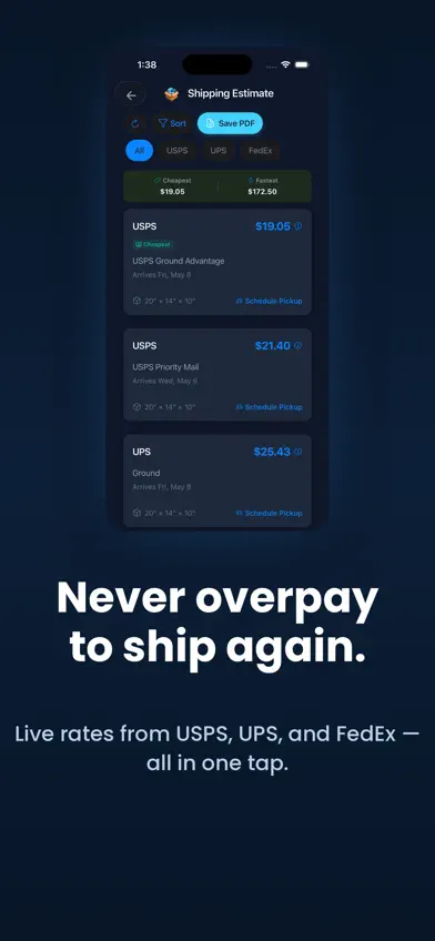 PackShip: Shipping Calculator screenshot 4