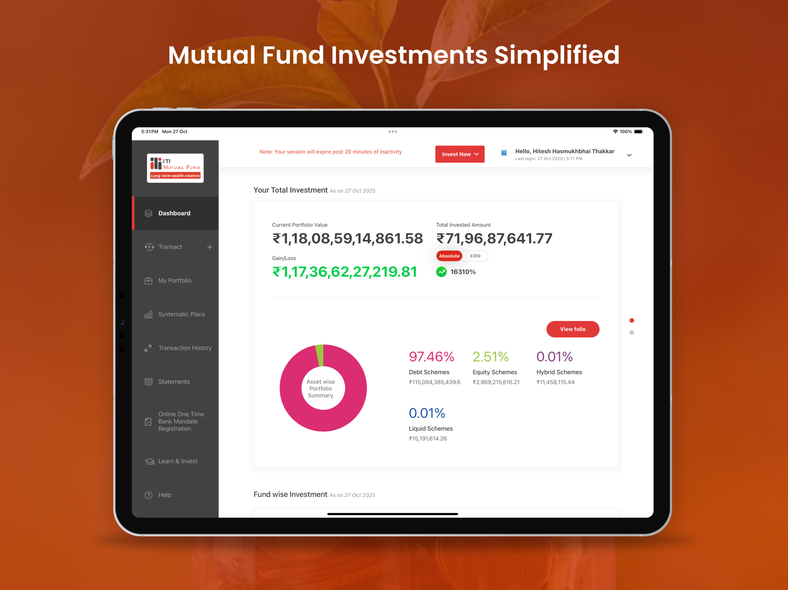 ITIMF Investor App