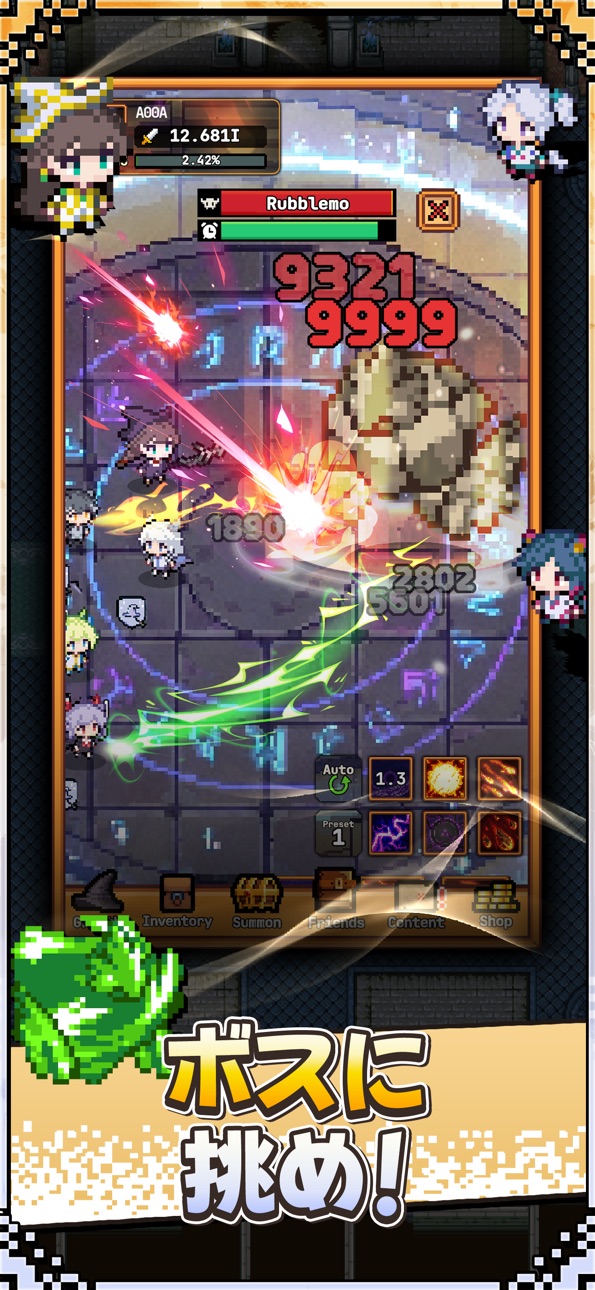 Legend of Witch : Idle RPG iOS Mod IPA screenshot 2 - iOS game interface