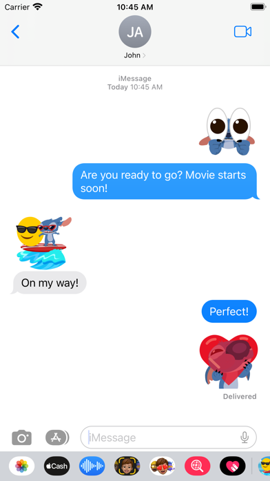 Stitch x Emoji Keyboard Screenshot