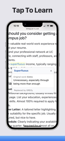 GREify: GRE Vocab Replacer Screenshot 2 of 6