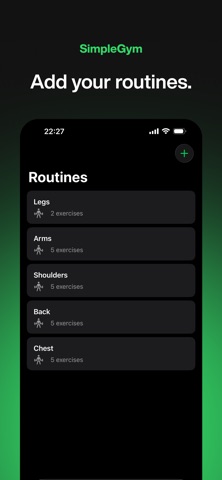 SimpleGym - Log your workouts screenshot