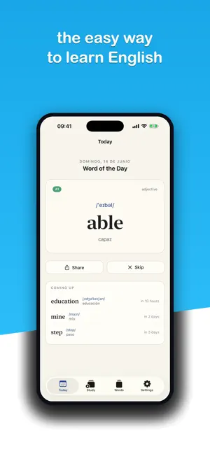 Daily English: Widget screenshot 2