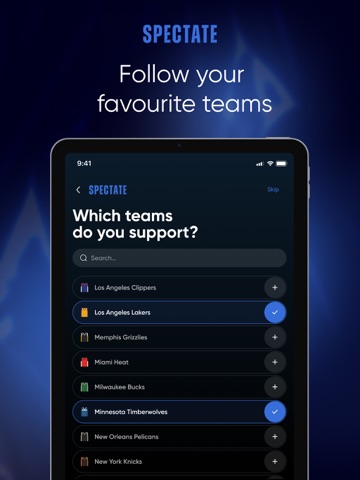 Spectate Sports: Basketball iPad screenshot