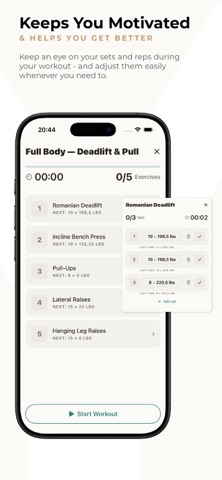 GymViz - Workout Tracking iPhone screenshot