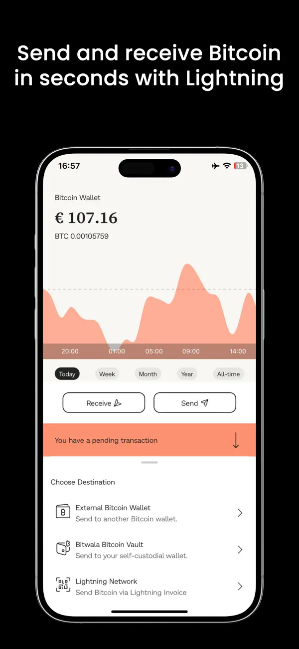 Screenshot #3 pour Bitwala - Buy Bitcoin & Ether