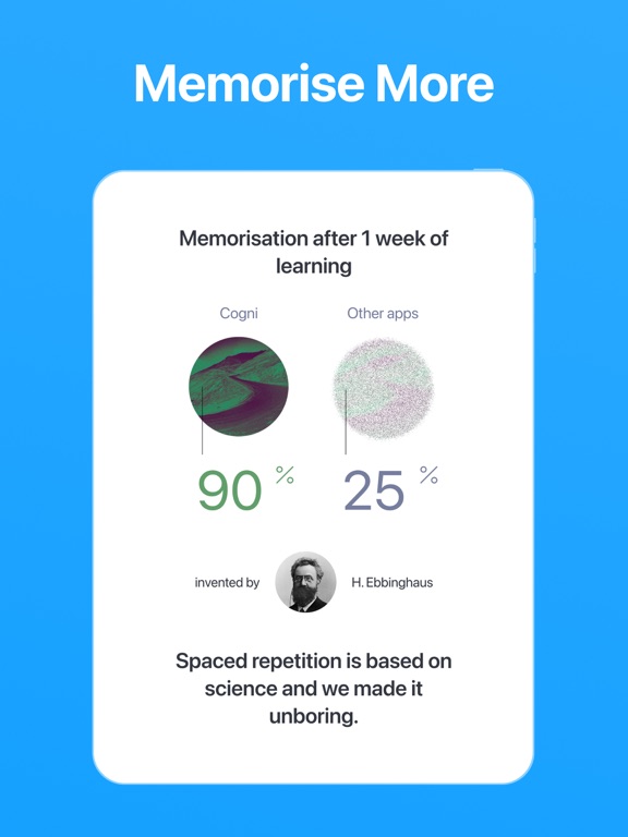 Cogni: Flashcards Learning iPad screenshot 4 - Education app
