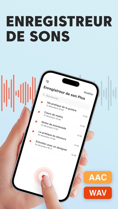 Screenshot #1 pour Dictaphone Plus - Enregistreur