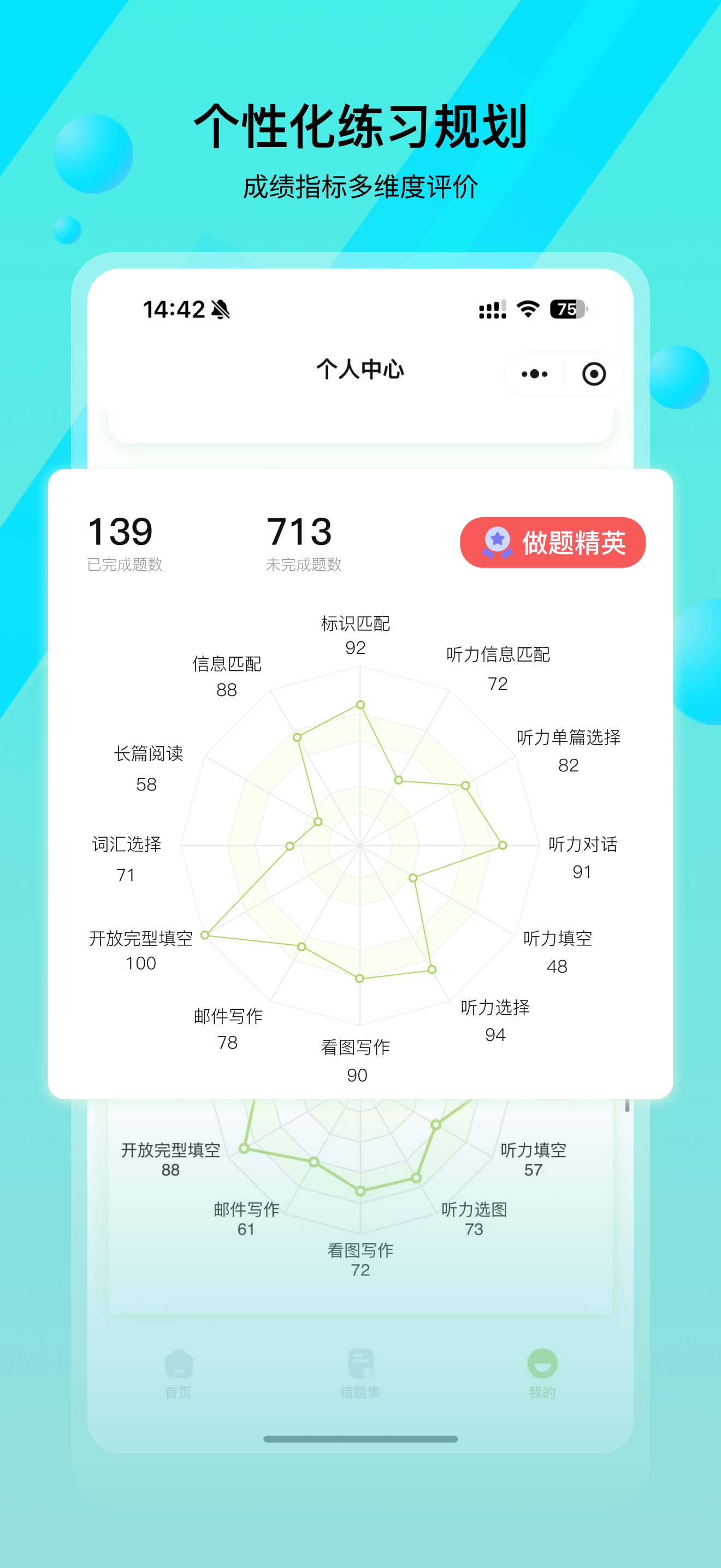 KETER学习通 - AI智能KET备考